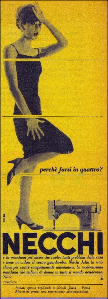 Рекламный проспект Necchi 70-х годов двадцатого века