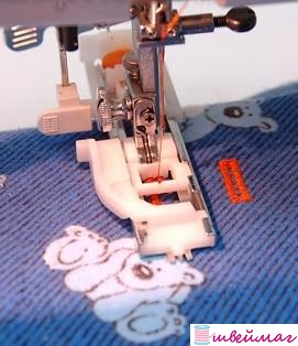 Выполнение автоматической петли на швейной машине Janome